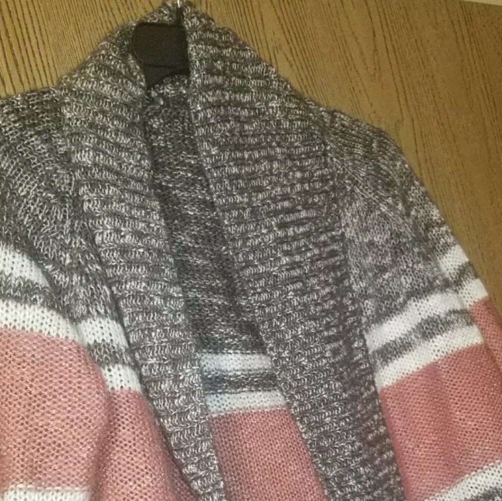 Pink and grey sweater